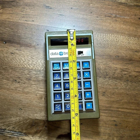 VTG Calfax data brain II calculator yellow/olive color - Picture 4 of 12